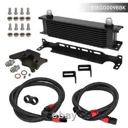 10 Row AN10 Oil Cooler Kit For BMW Mini Cooper S Supercharger R56 1.6L 06-12 BK