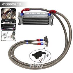 10 Row AN10 Oil Cooler Kit For BMW Mini Cooper S Supercharger R56 1.6L 06-12 SL