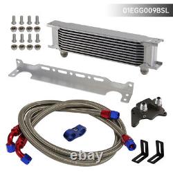 10 Row AN10 Oil Cooler Kit For BMW Mini Cooper S Supercharger R56 1.6L 2006-2012