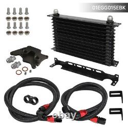 13 Row AN10 Oil Cooler Kit For BMW Mini Cooper S Supercharger R56 1.6L 06-12 BK