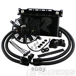 13Row Oil Cooler Mount Kit+ Electric Fan for BMW Mini R50 R52 R53 Cooper S 02-06