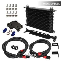 15 Row Oil Cooler Kit for Mini Cooper R50 R52 R53 1.6L Supercharged 2002-2006