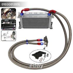 16 Row AN10 Oil Cooler Kit For BMW Mini Cooper S Supercharger R56 1.6L 06-12 SL