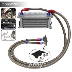 16 Row AN10 Oil Cooler Kit For BMW Mini Cooper S Supercharger R56 1.6L 2006-2012