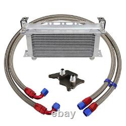 16 Row AN10 Oil Cooler Kit For BMW Mini Cooper S Supercharger R56 1.6L 2006-2012