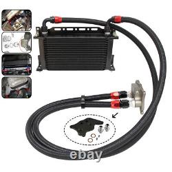 19 Row AN10 Oil Cooler Kit For BMW Mini Cooper S Supercharger R56 1.6L 06-12 BK