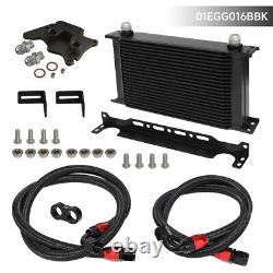 22 Row AN10 Oil Cooler Kit For BMW Mini Cooper S Supercharger R56 1.6L 06-12 BK