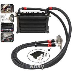 22 Row AN10 Oil Cooler Kit For BMW Mini Cooper S Supercharger R56 1.6L 06-12 BK