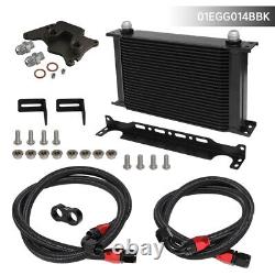 25 Row AN10 Oil Cooler Kit For BMW Mini Cooper S Supercharger R56 1.6L 06-12 BK