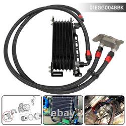 7 Row AN10 Oil Cooler Kit For BMW Mini Cooper S Supercharger R56 1.6L 06-12 BK