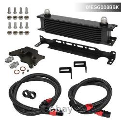 9 Row AN10 Oil Cooler Kit For BMW Mini Cooper S Supercharger R56 1.6L 06-12 BK