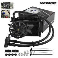 AN10 13 Row Oil Cooler Kit For BMW Mini Cooper S Supercharger R50 R52 R53+7 Fan