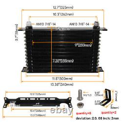 AN10 13 Row Oil Cooler Kit For BMW Mini Cooper S Supercharger R50 R52 R53+7 Fan