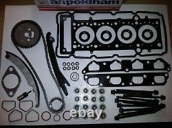 Bmw Mini Cooper-s 1.6 Supercharged Timing Chain Kit + Head Gasket Set & Bolts