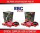 Ebc Redstuff Front Rear Pads Kit For Mini R53 1.6 Supercharged Cooper S 2001-03
