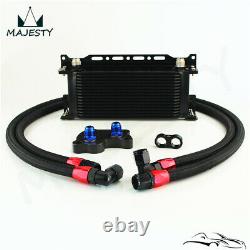 For BMW Mini Cooper S R53 Supercharger AN10 16 Row Oil Cooler with Bracket Kit