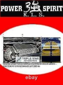 Kls Mini Cooper S Supercharger Model Top Mount Intercooler Kit 2002-06 M7 Spec