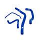 Mishimoto Blue Silicone Hose Kit For 02-06 Mini Cooper S (supercharged)